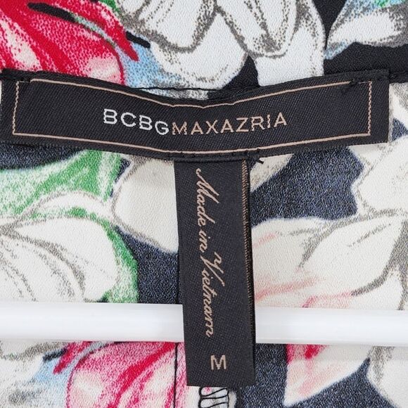 BCBGMaxAzria Women's Floral-Print Shift Dress - M - Picture 5 of 8